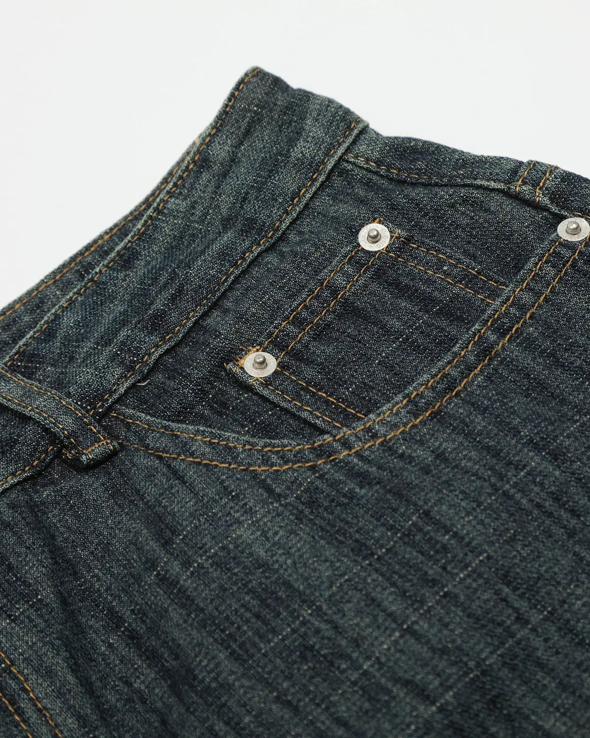Raw wide-leg long jorts by INFLATION, stylish denim pants with a relaxed fit and raw hem detail.