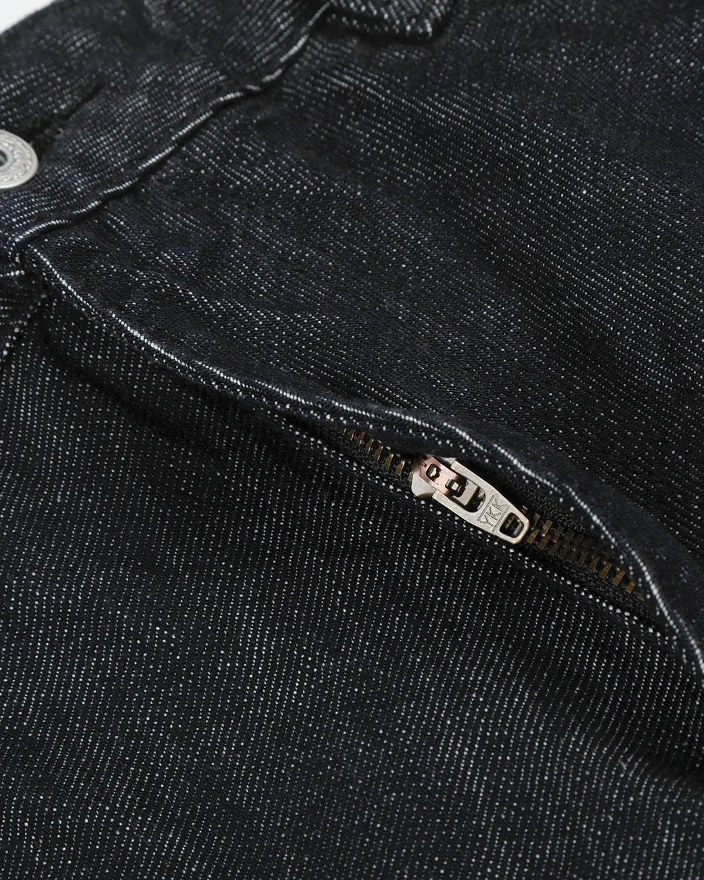 Inflation Streetwear Cinch Back Raw Baggy Jeans with relaxed fit, raw hem, and cinch back design, shown in a casual streetwear style.
