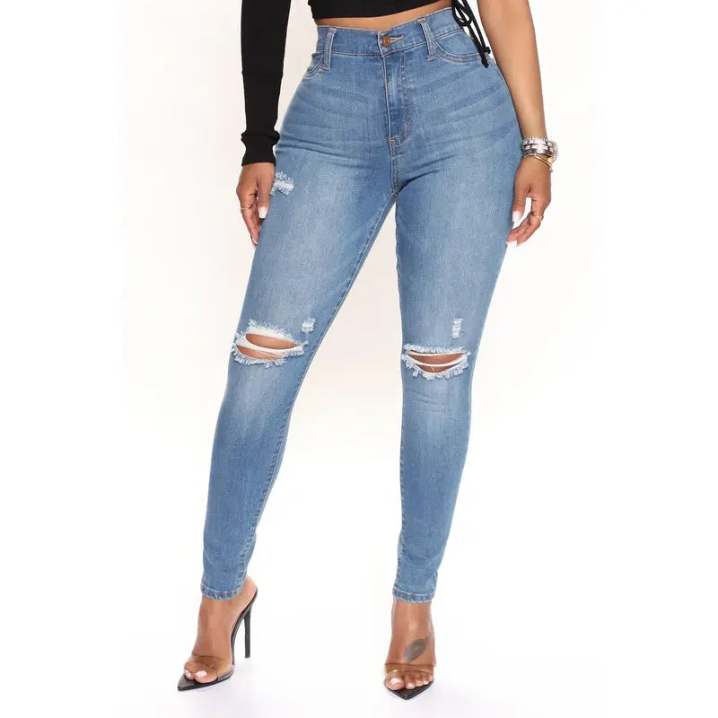 Women's Our Favorite High Rise Skinny Jeans Medium Blue Wash