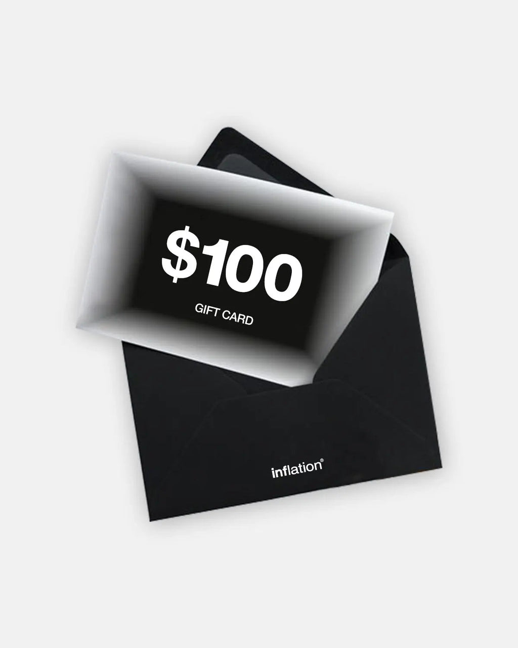 Inflation streetwear e-gift card featuring modern design with the Inflation logo and colorful streetwear graphics.