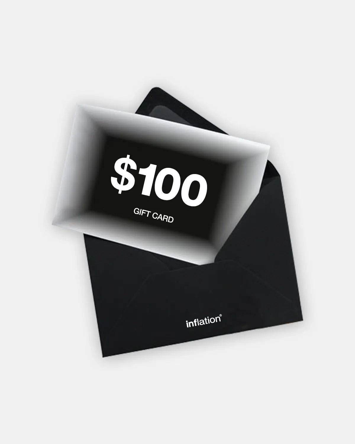 Inflation streetwear e-gift card featuring modern design with the Inflation logo and colorful streetwear graphics.