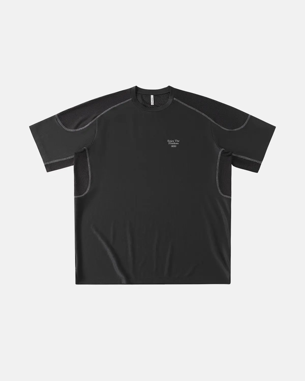 Inflation AirFlow Contrast Panel Breathable T-shirt featuring stylish panels and comfortable fabric, ideal for streetwear fashion.
