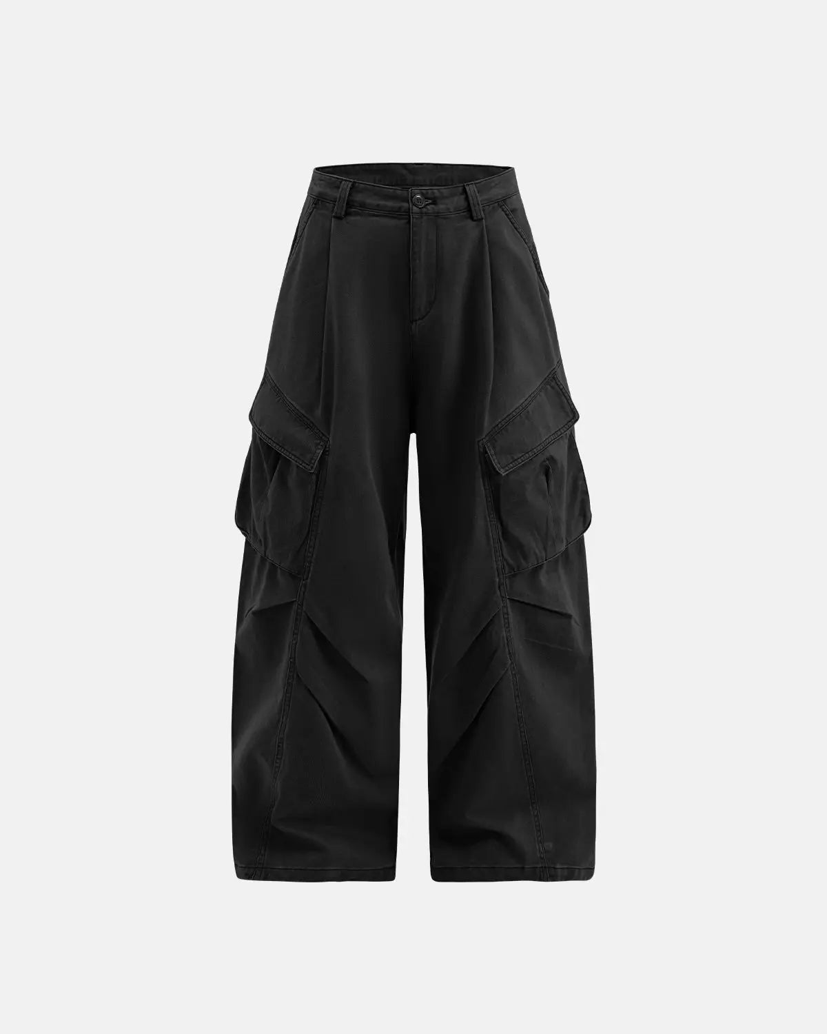 Inflation brand baggy cargo pants with multiple pockets, relaxed fit streetwear style, comfortable and trendy for casual wear.