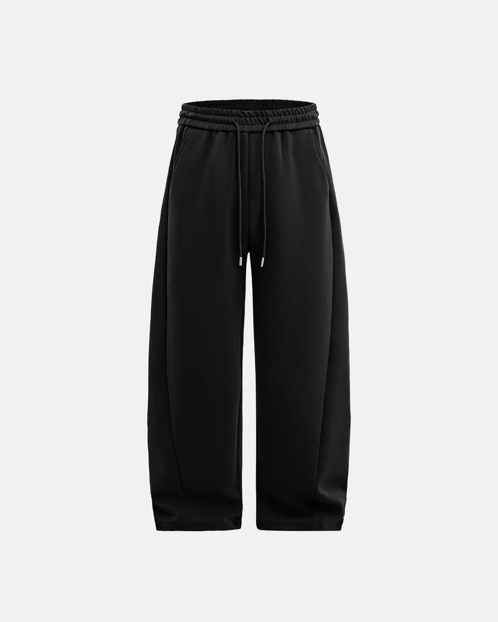 Soft Touch Straight-Leg Sweatpant by Flation Streetwear, showcasing the light grey, comfortable cotton fabric and relaxed fit.