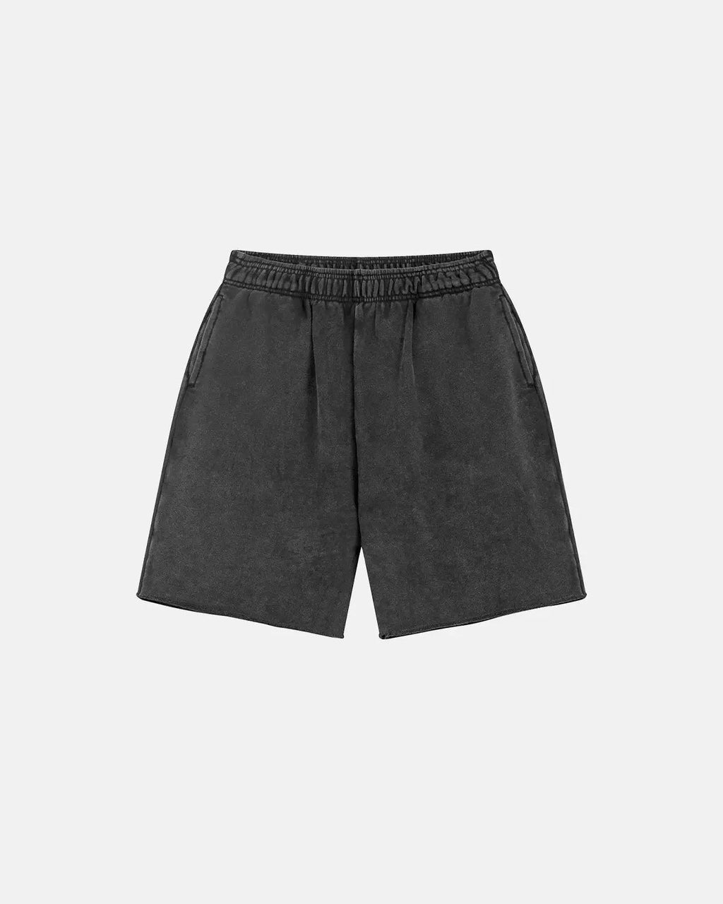 Inflation heavyweight washed sweat shorts shown as comfortable cotton pants with a relaxed fit and washed finish.