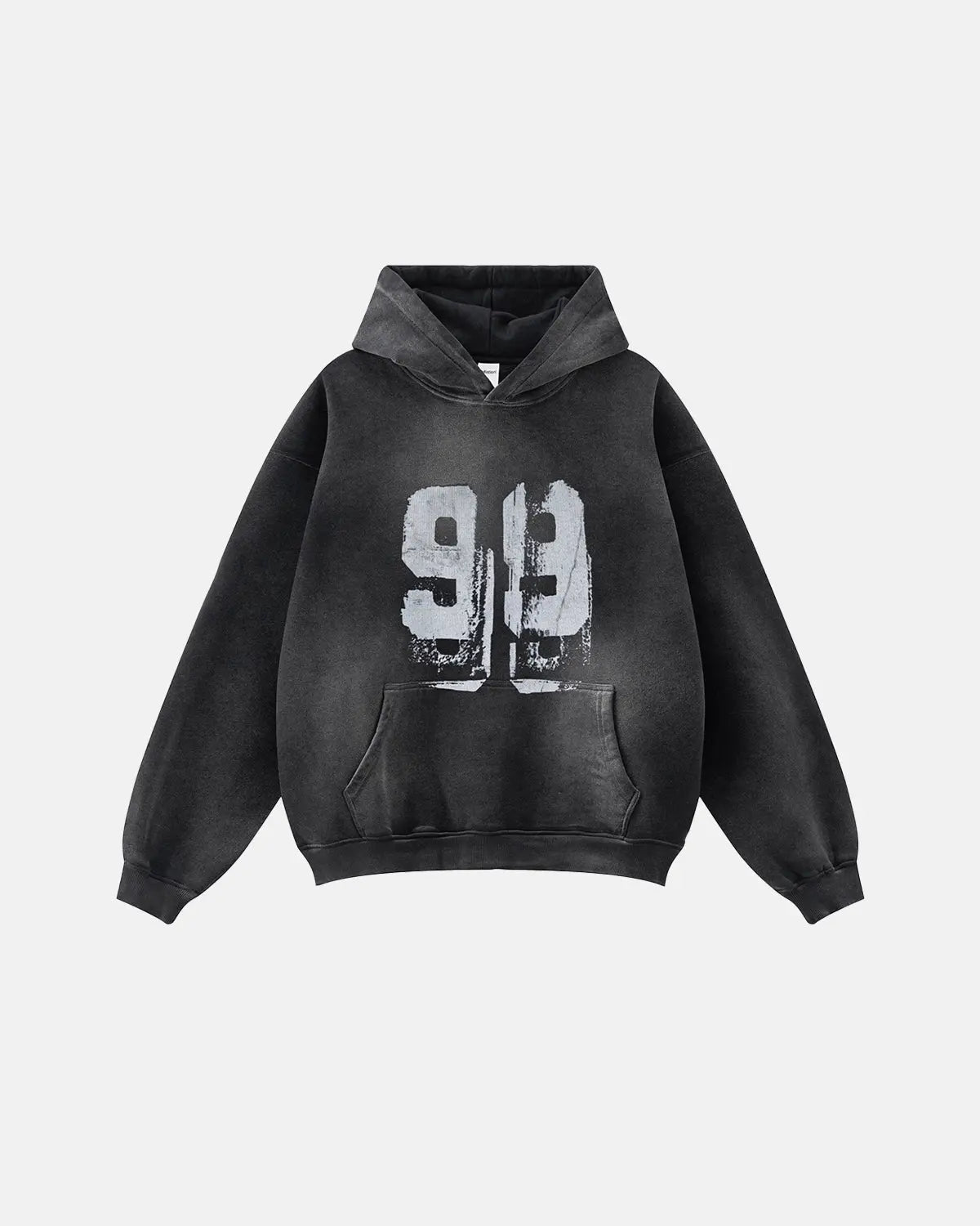Flation streetwear graffiti print washed fleece hoodie with bold colorful graffiti design on front, casual oversized fit.