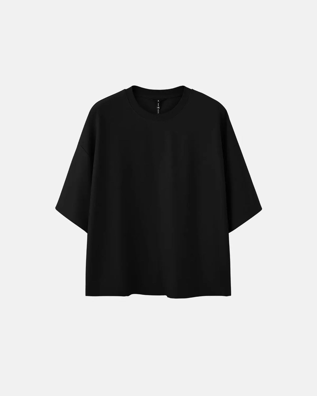 Blank oversized boxy T-shirt from Flation Streetwear, casual fit with a relaxed, oversized silhouette in neutral fabric.