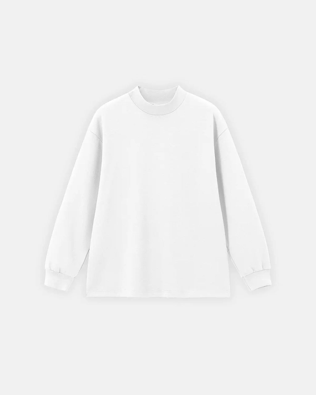 Soft Touch Mock Neck Sweatshirt by INFLATION, featuring a cozy fit and stylish streetwear design in black fabric.