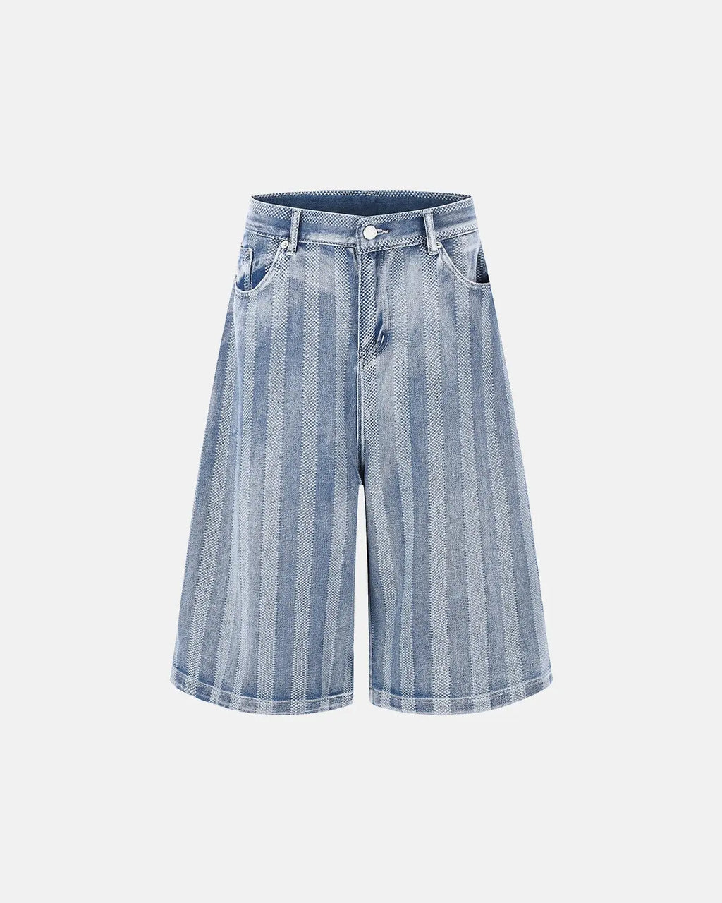 Woven texture baggy jorts from INFLATION streetwear with a relaxed fit and casual design, featuring a woven fabric appearance.