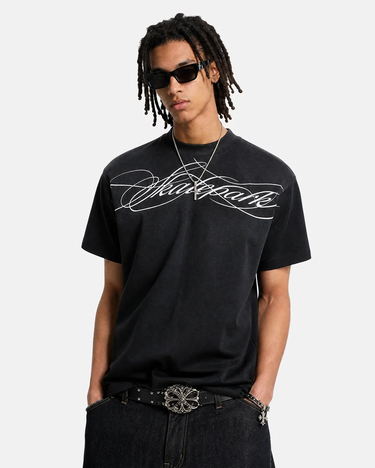 Inflation Streetwear Monkey Wash Script graphic baby T-shirt, soft cotton, featuring playful monkey design and casual fit.