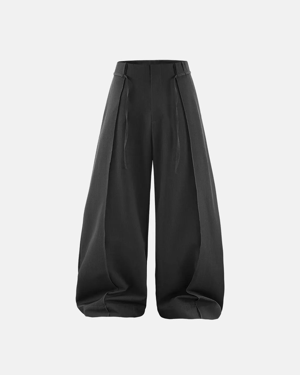 Flation Cleanfit Baggy Suit Pants in neutral fabric, relaxed fit streetwear pants with a modern, oversized silhouette.
