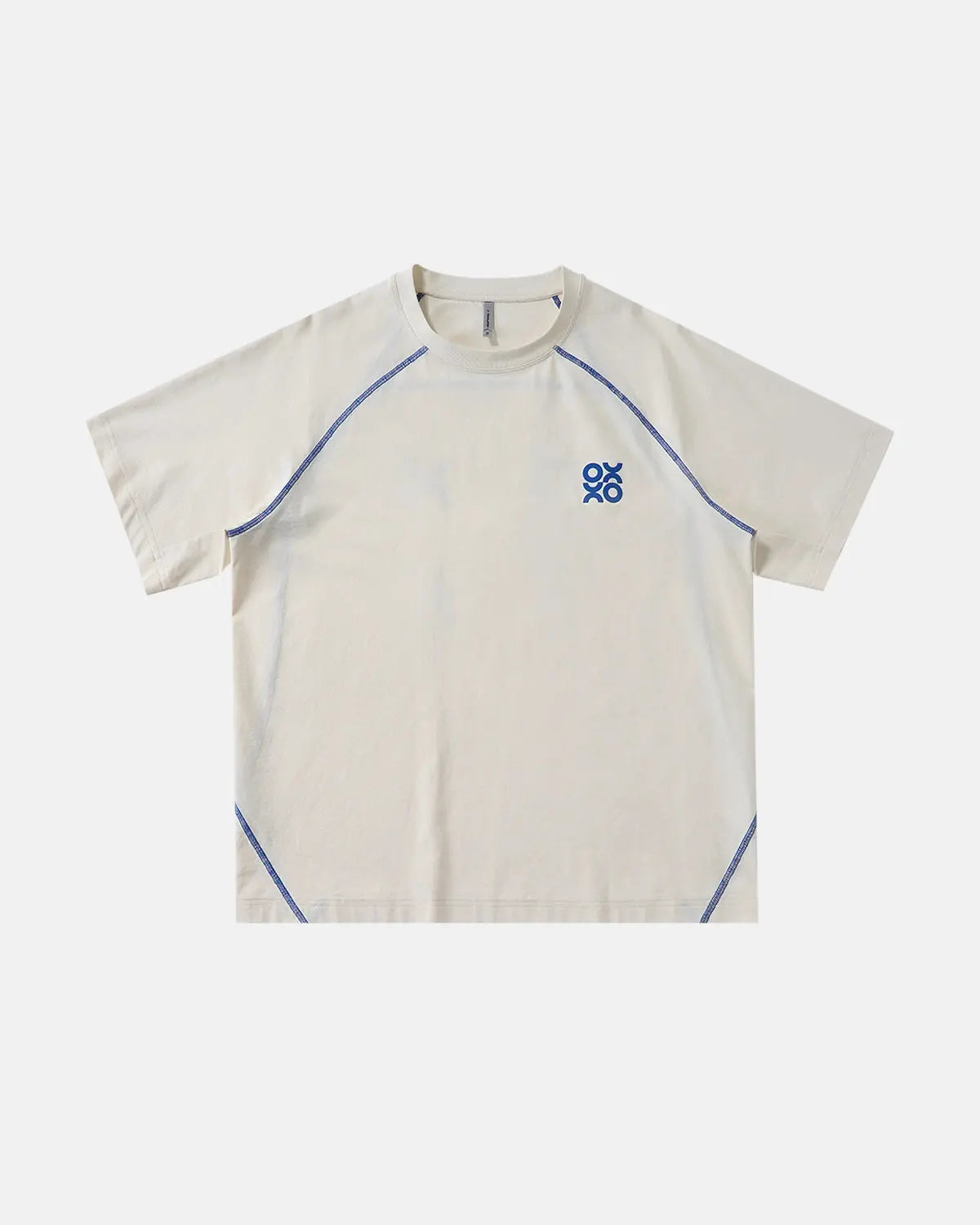 Light blue breathable breezy activewear tee by INFLATION, featuring a relaxed fit and lightweight fabric for comfortable streetwear style.