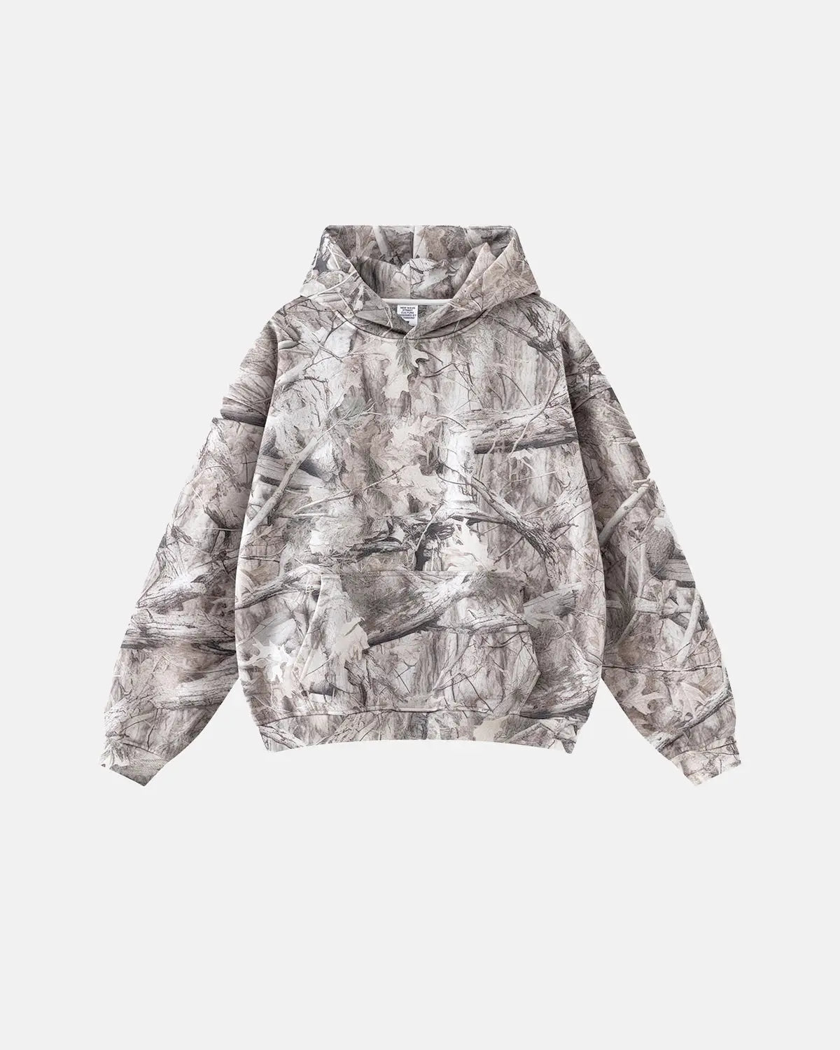 Inflation brand Realtree camo oversized hoodie with a relaxed fit and camouflage pattern, ideal for streetwear style.
