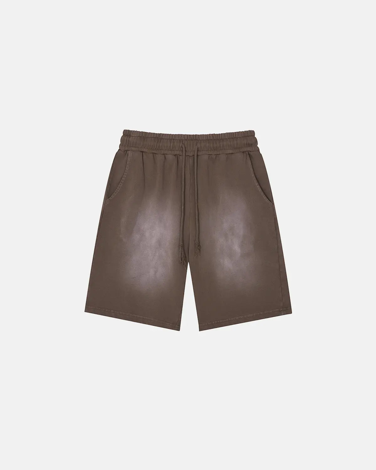 Inflation Monkey Washed Sweat Shorts, casual pants with a relaxed fit, featuring a washed denim look and streetwear style.
