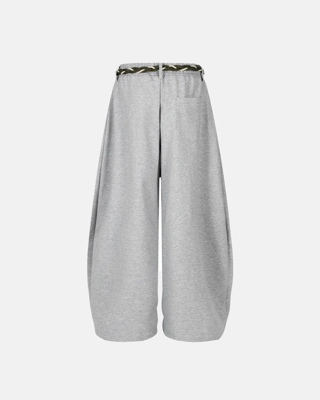 Inflation streetwear baggy wide-leg sweatpants with elastic waistband, relaxed fit, soft fabric, and casual style.