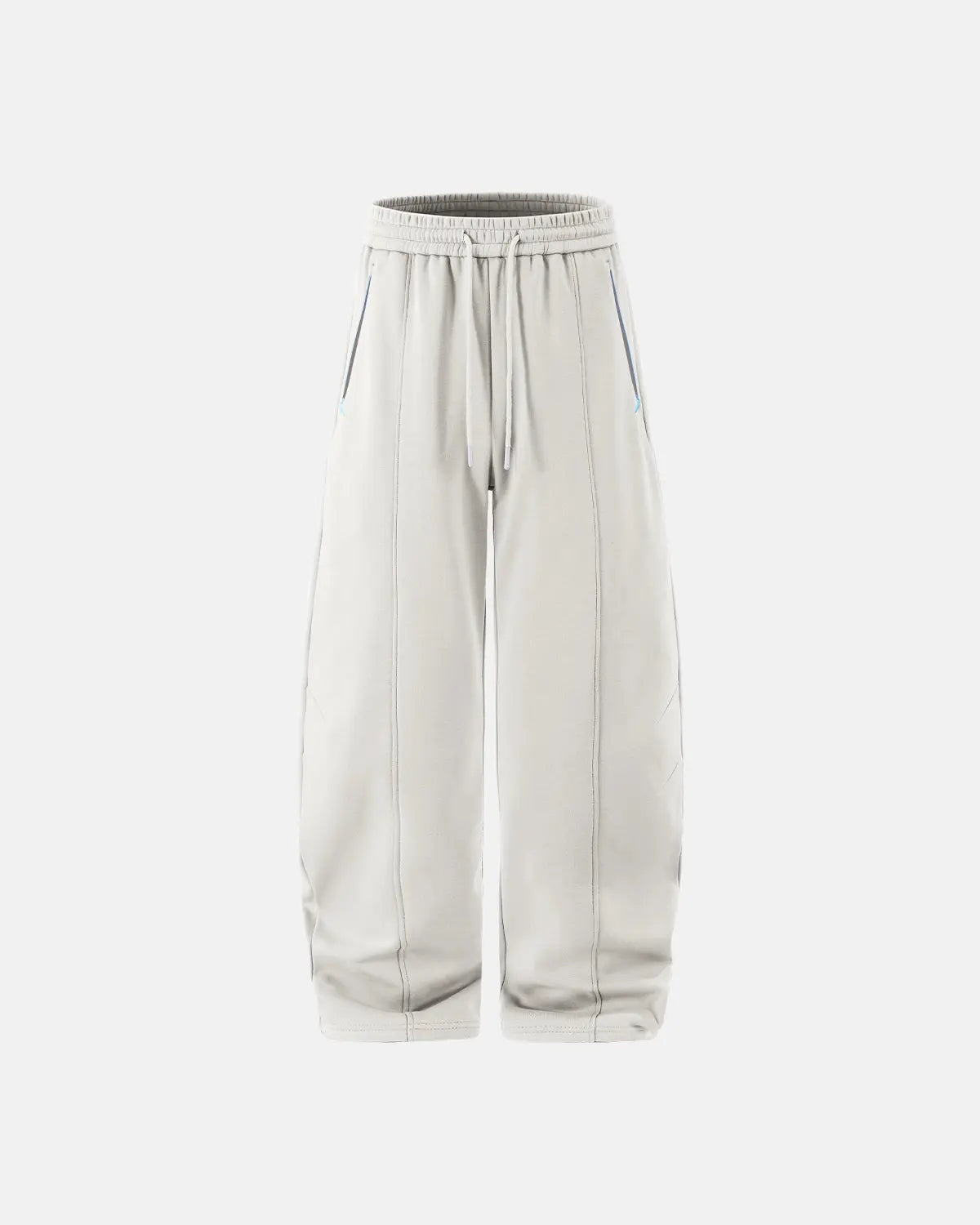 Blank Comfy Barrel Sweatpants by INFLATION Streetwear, showing the relaxed fit and soft fabric in a neutral color.
