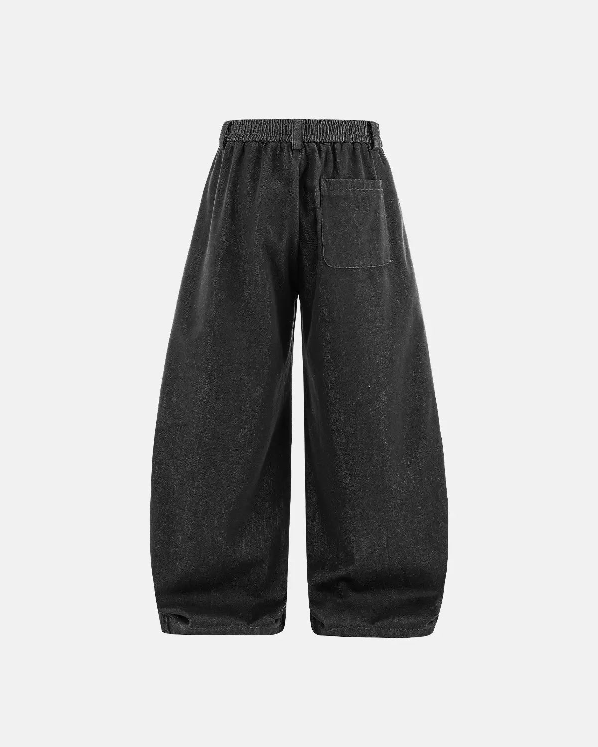 Raw Silky Denim Jeans with Belt by Flation Streetwear displayed on a model, showcasing the fit and stylish belt detail.