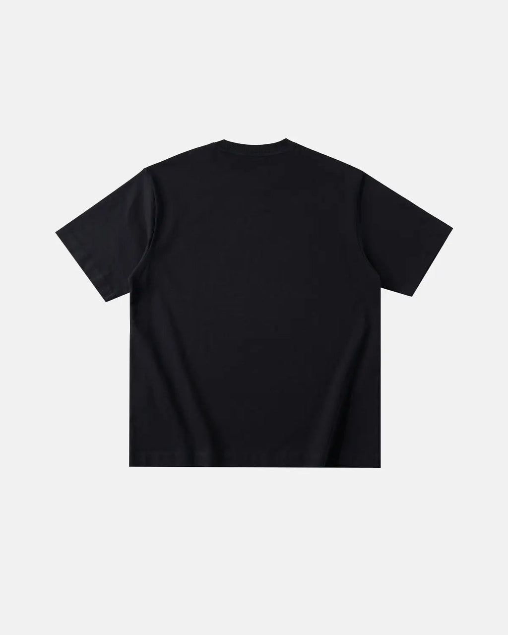 Iridescent shimmer oversized T-shirt by INFLATION with a shiny, reflective fabric and relaxed fit, displayed on a hanger.