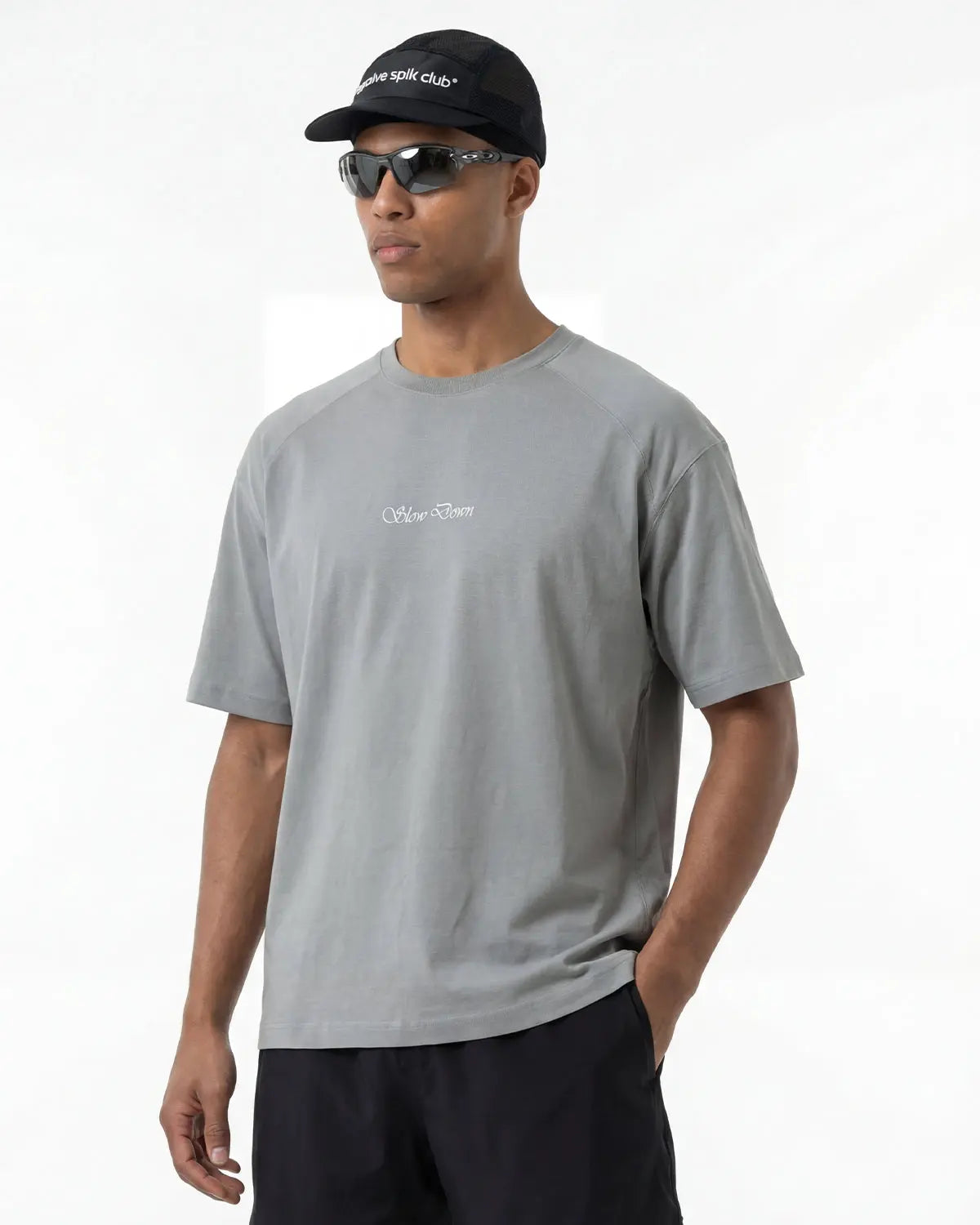 Water-Reveal Activewear T-Shirt by INFLATION, stylish streetwear with a water-reveal design, displayed on a mannequin.
