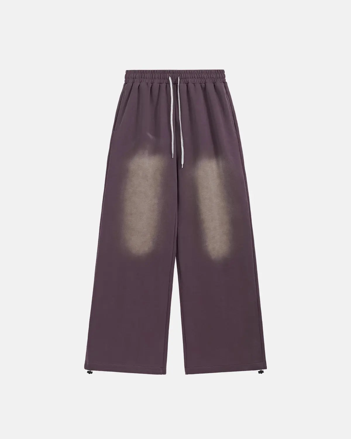 Monkey Washed Straight-leg Sweatpants by Flation, shown in a relaxed fit with washed cotton fabric, in a neutral color.