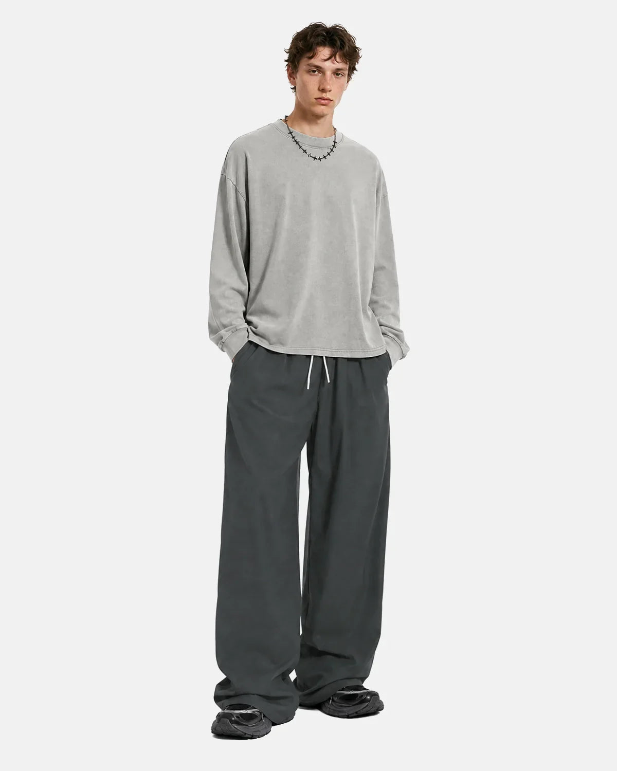 Infaltion AirFlow Cooling Wide-Leg Pants with breathable fabric, relaxed fit, and wide-leg style for comfort and airflow.