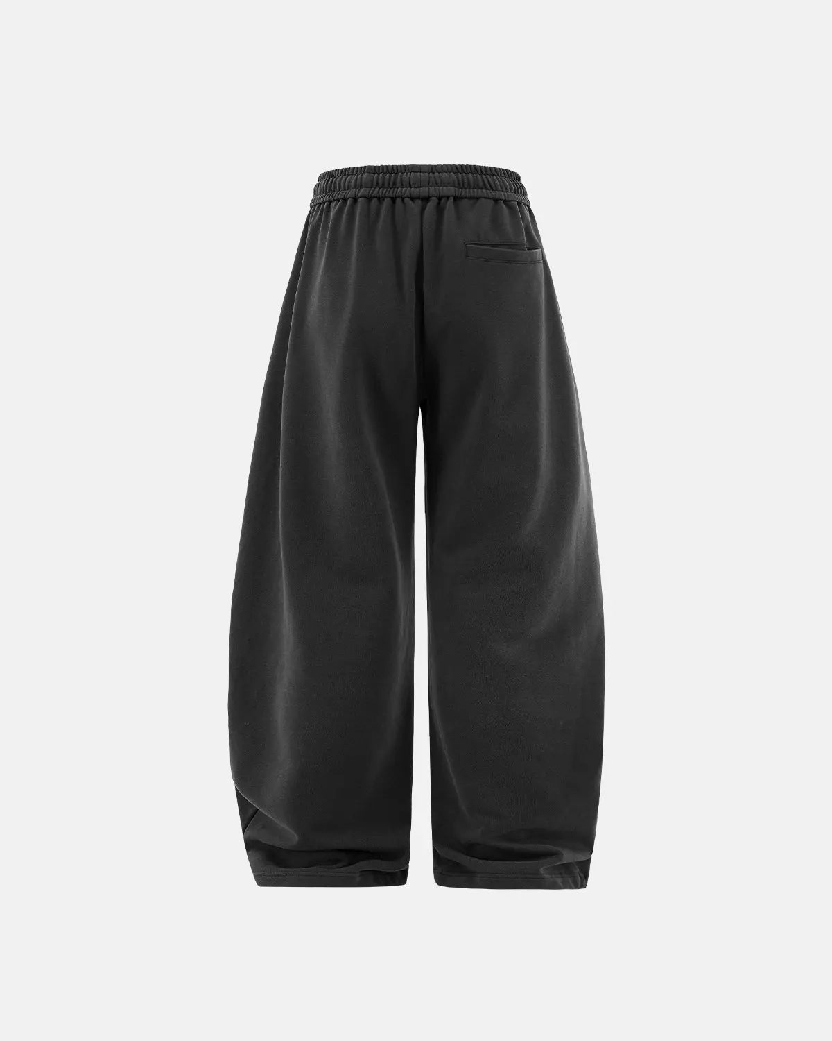 Inflation Streetwear Garment Wash French Terry Straight-leg Sweatpants in neutral color, showing relaxed fit and soft fabric texture.