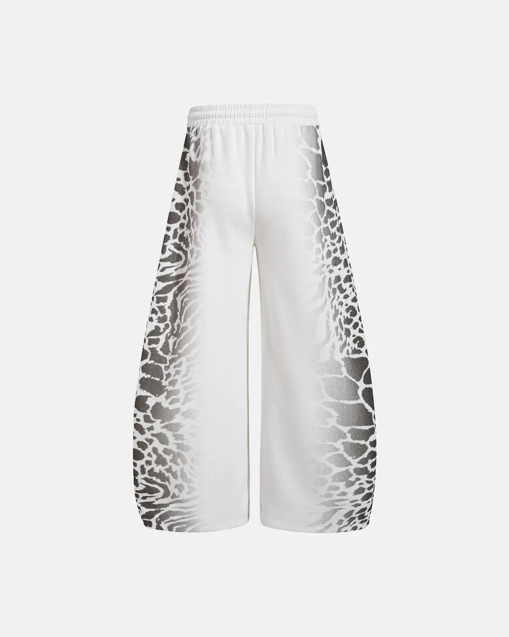 Inflation Leopard Graphic Barrel Sweatpants with bold leopard print design, comfortable streetwear style for casual wear.