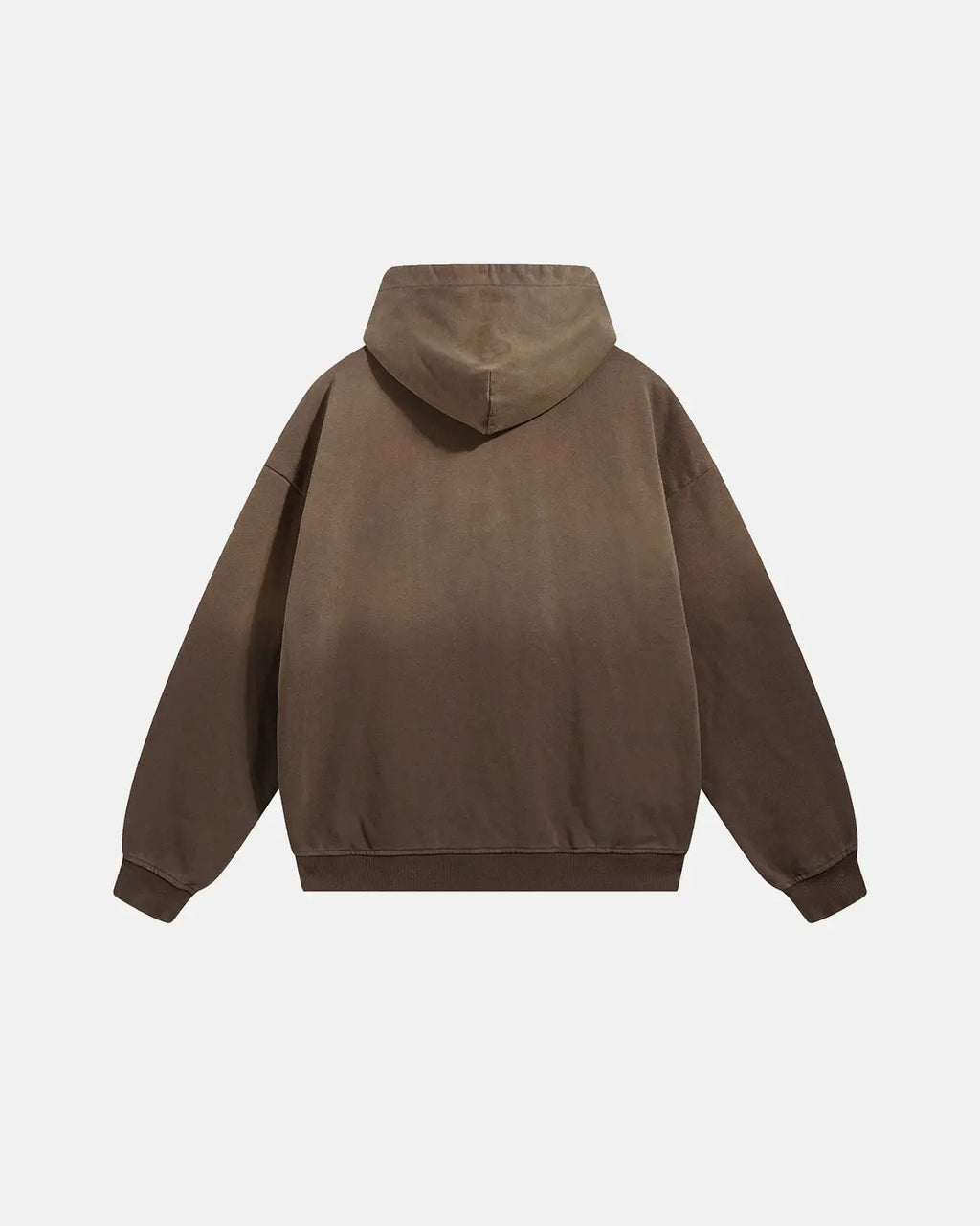 Flation Monkey Wash French Terry Zip Up Hoodie in gray with front pockets and hood, casual and comfortable men's sweatshirt.