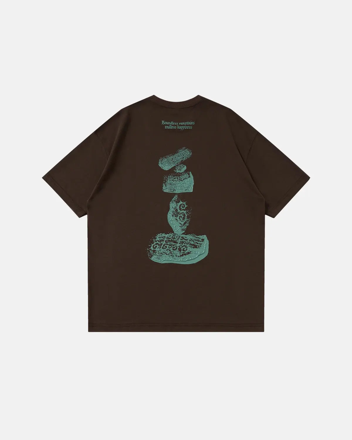 Inflation streetwear cotton t-shirt featuring vibrant 3D graphic print on the front, casual fit and comfortable fabric.