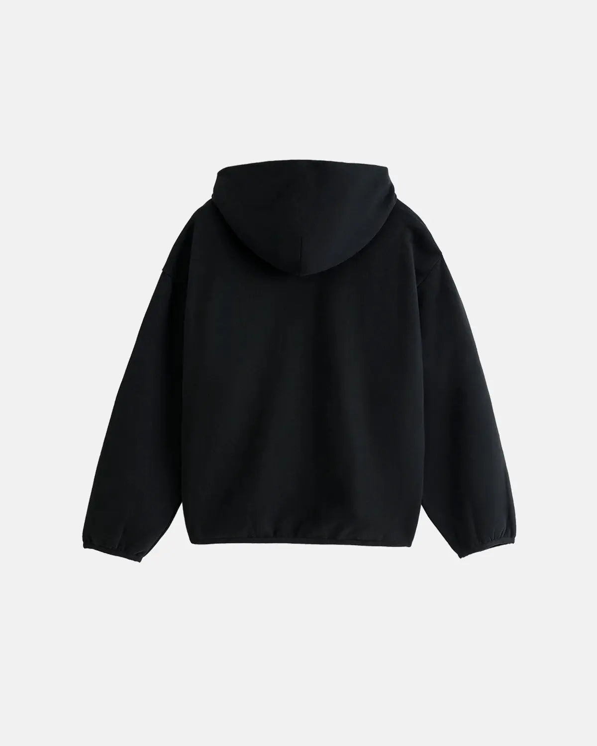 Flation Premium Velvet Hoodie showing a close-up of soft, plush velvet fabric with a hood and front pocket detail.