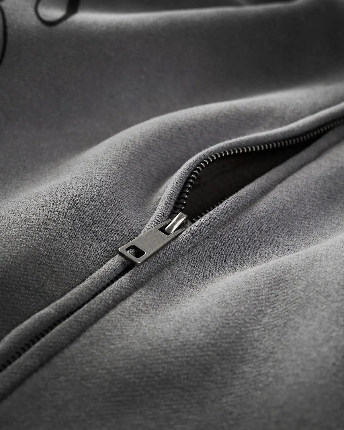Acid wash zip-up hoodie from Flation Streetwear featuring a casual fit and distressed, vintage-style fabric details.