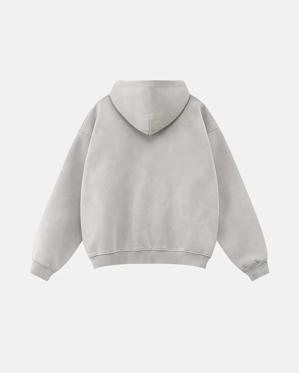Flation streetwear acid washed zip-up hoodie with a relaxed fit, featuring a hood, front zipper, and distressed design.