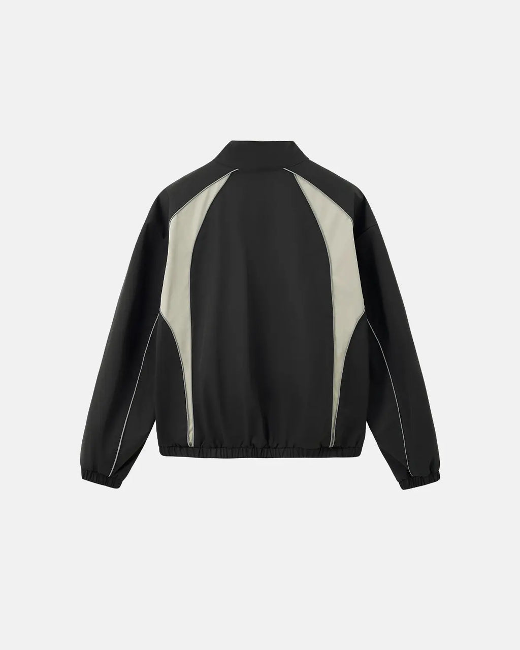 Reflective windbreaker track jacket by Flation with streetwear style, featuring a sleek design and reflective details.