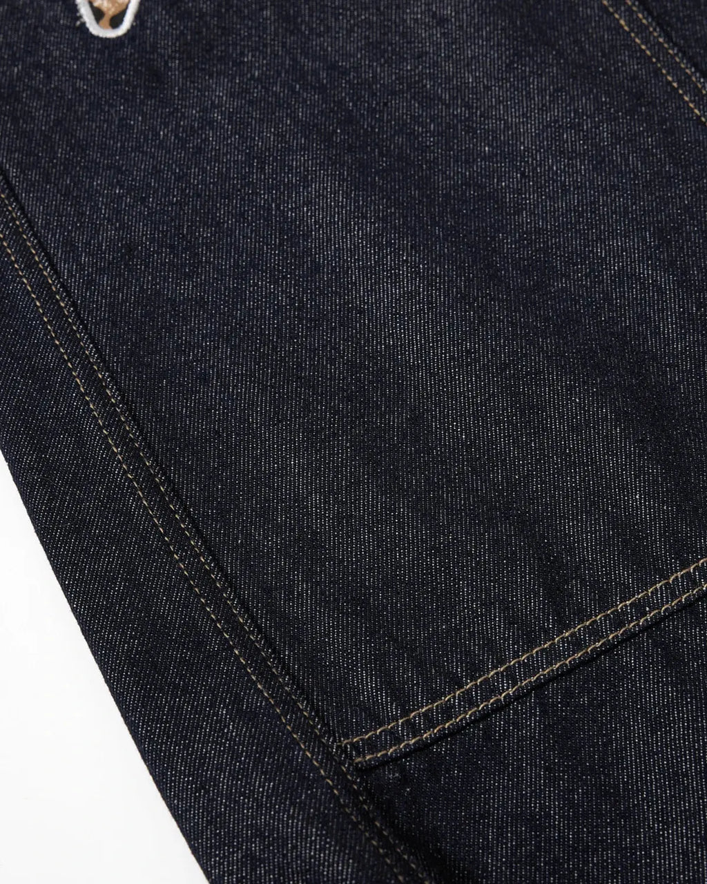 Inflation Streetwear leopard star patch barrel jeans showing distressed denim with a bold leopard star patch design.