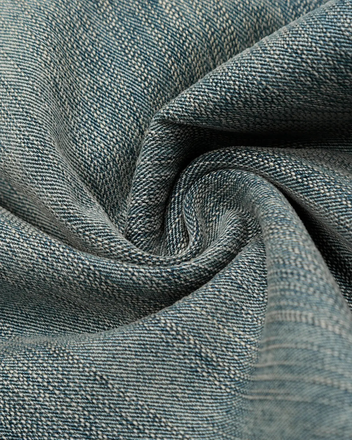 Inflation Bamboo Weave Distressed Baggy Jeans with relaxed fit and frayed details, showcasing casual streetwear style.