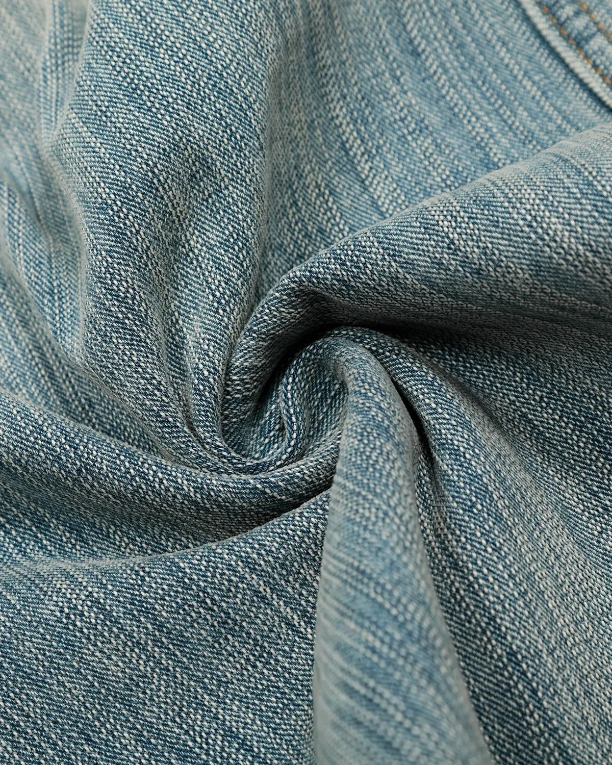 Inflation Stitching Bamboo Weave Baggy Jeans showing textured bamboo pattern and relaxed fit, stylish streetwear denim for casual wear.