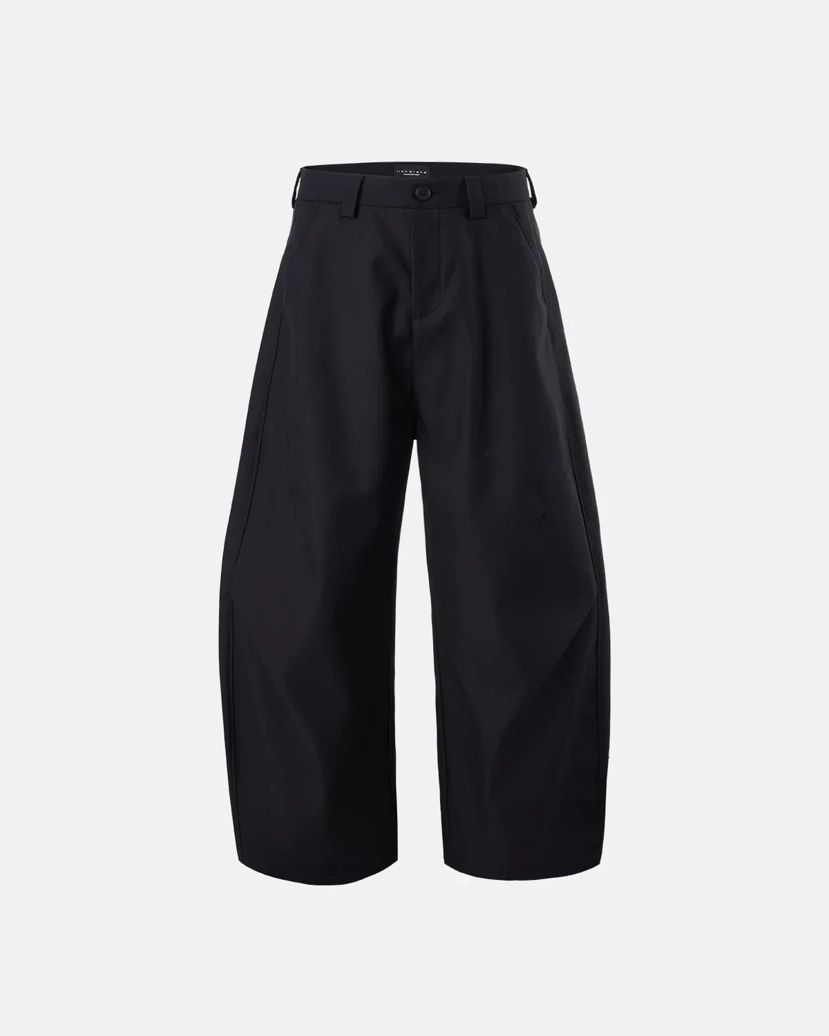 Flation Pleated Barrel Tailored Pants featuring a high-waist design, pleats, and a sleek, modern streetwear style.