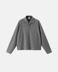 Inflation Streetwear Old Money Style knitwear polo shirt, casual t-shirt with classic design and textured fabric, front view.