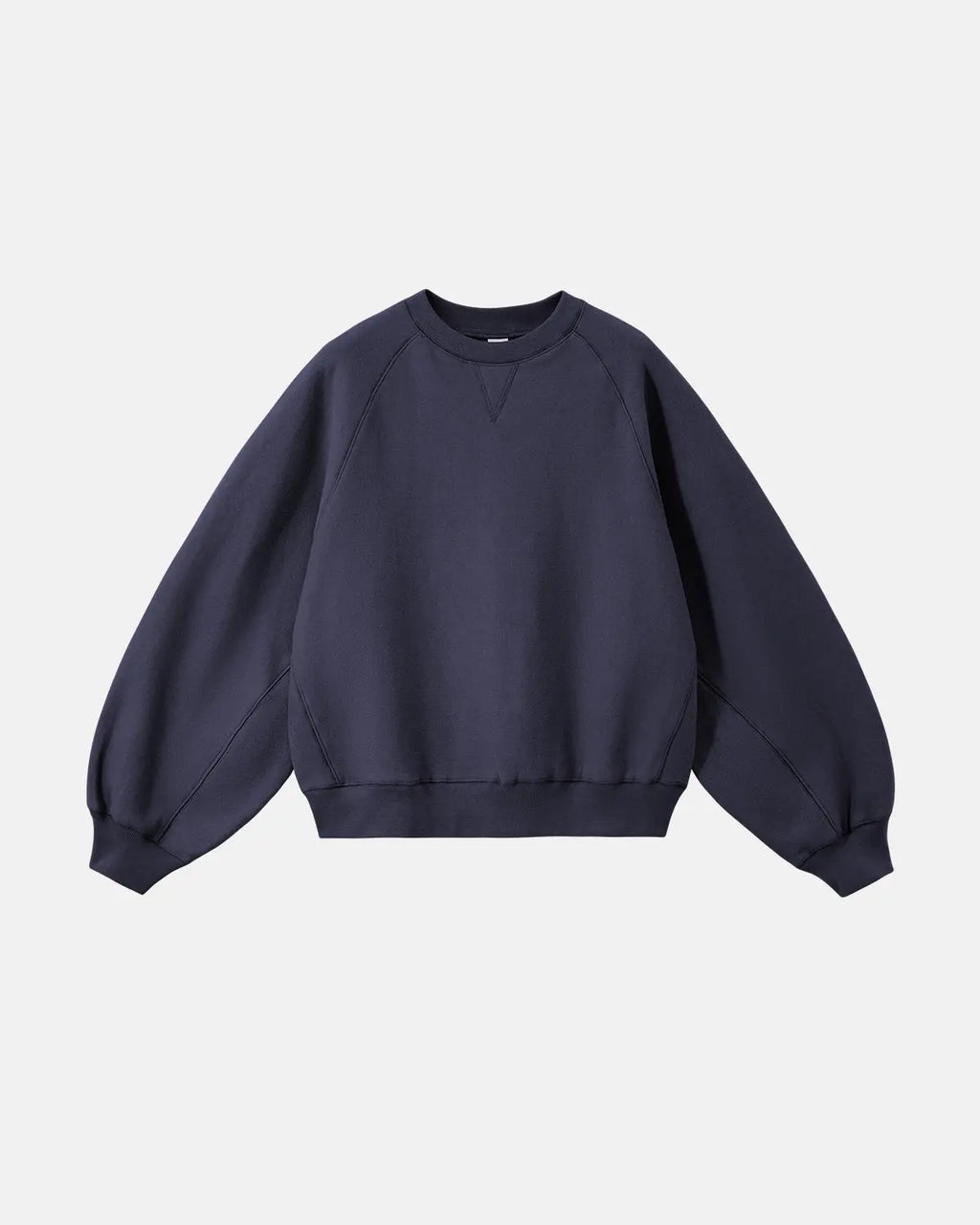 Inflation streetwear batwing sleeve fleece crewneck sweatshirt featuring a cozy, oversized fit and stylish design in soft fabric.