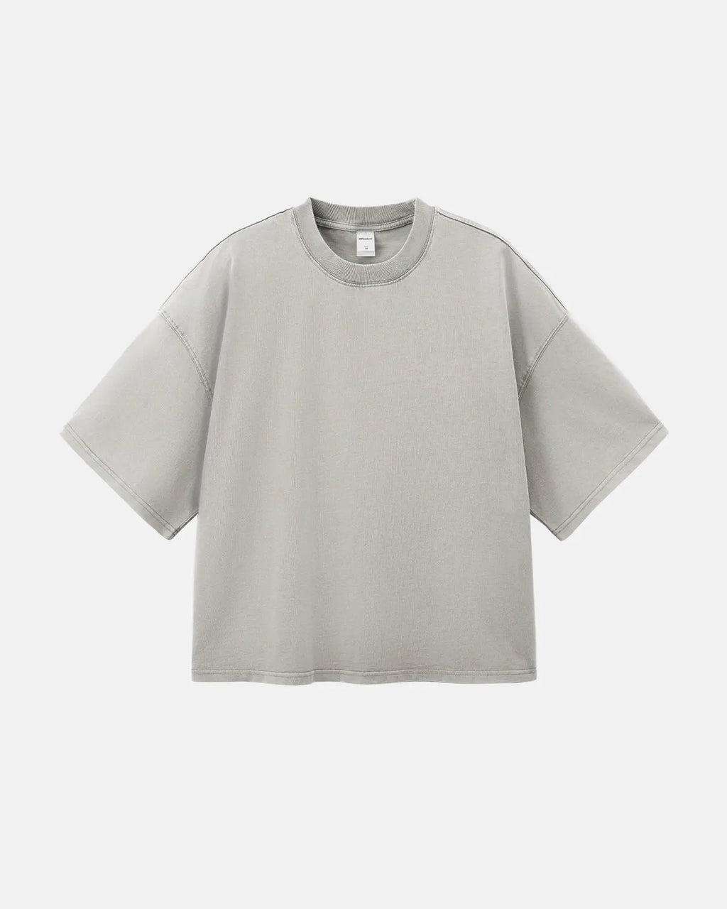 Distressed Boxy Washed T-shirt by Flation Streetwear, featuring a relaxed fit with a faded, vintage wash and distressed details.