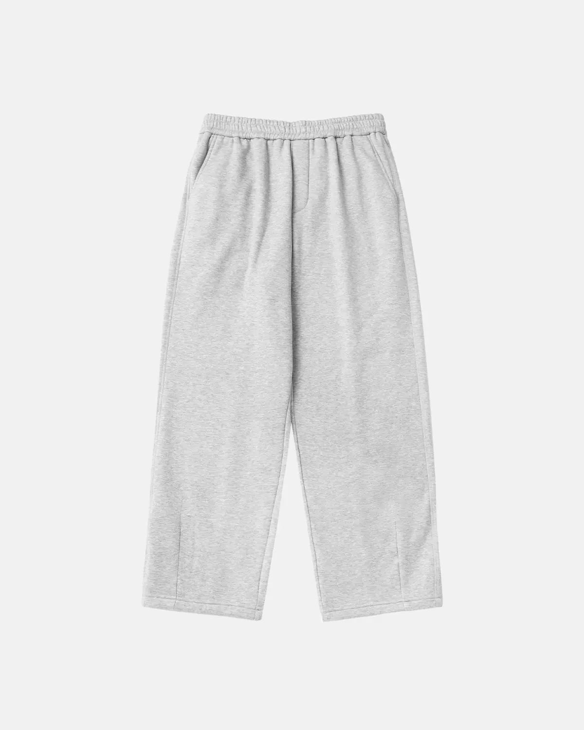 Unisex Flation straight-leg cozy sweatpants in soft fabric, shown in a relaxed fit with an elastic waistband and casual style.