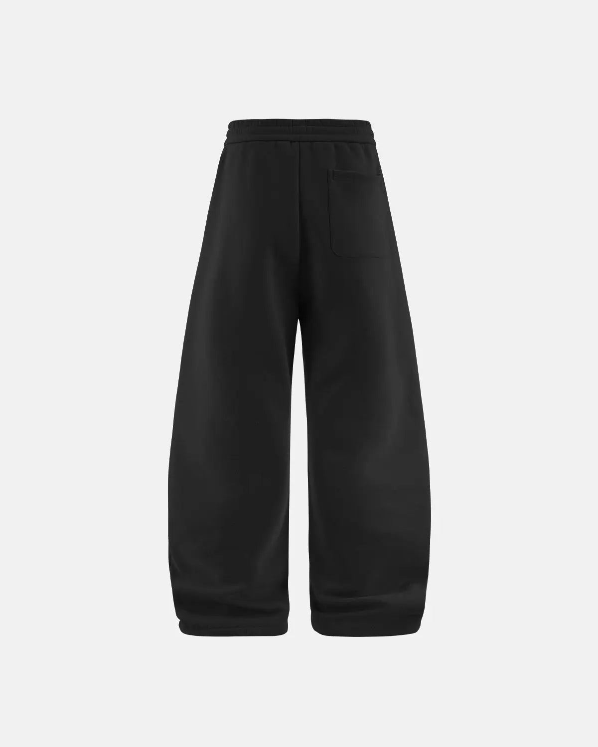 Solid color fleece barrel sweatpant by INFLATION, featuring a relaxed fit and comfortable waistband, ideal for casual streetwear style.