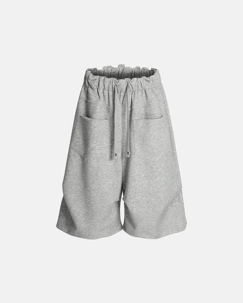 Flation Baggy Sweat Shorts, relaxed streetwear pants with a loose fit, casual style, and comfortable fabric.