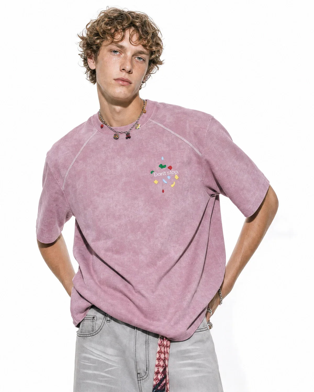 Inflation Streetwear climbing graphic puff print T-shirt featuring bold climbing design on soft cotton fabric.