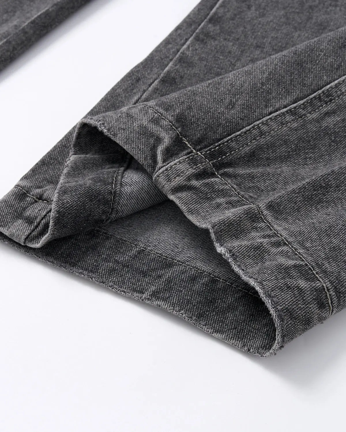 Inflation Streetwear Script Graphic Washed Barrel Jeans, casual denim pants featuring a stylish graphic design and relaxed fit.