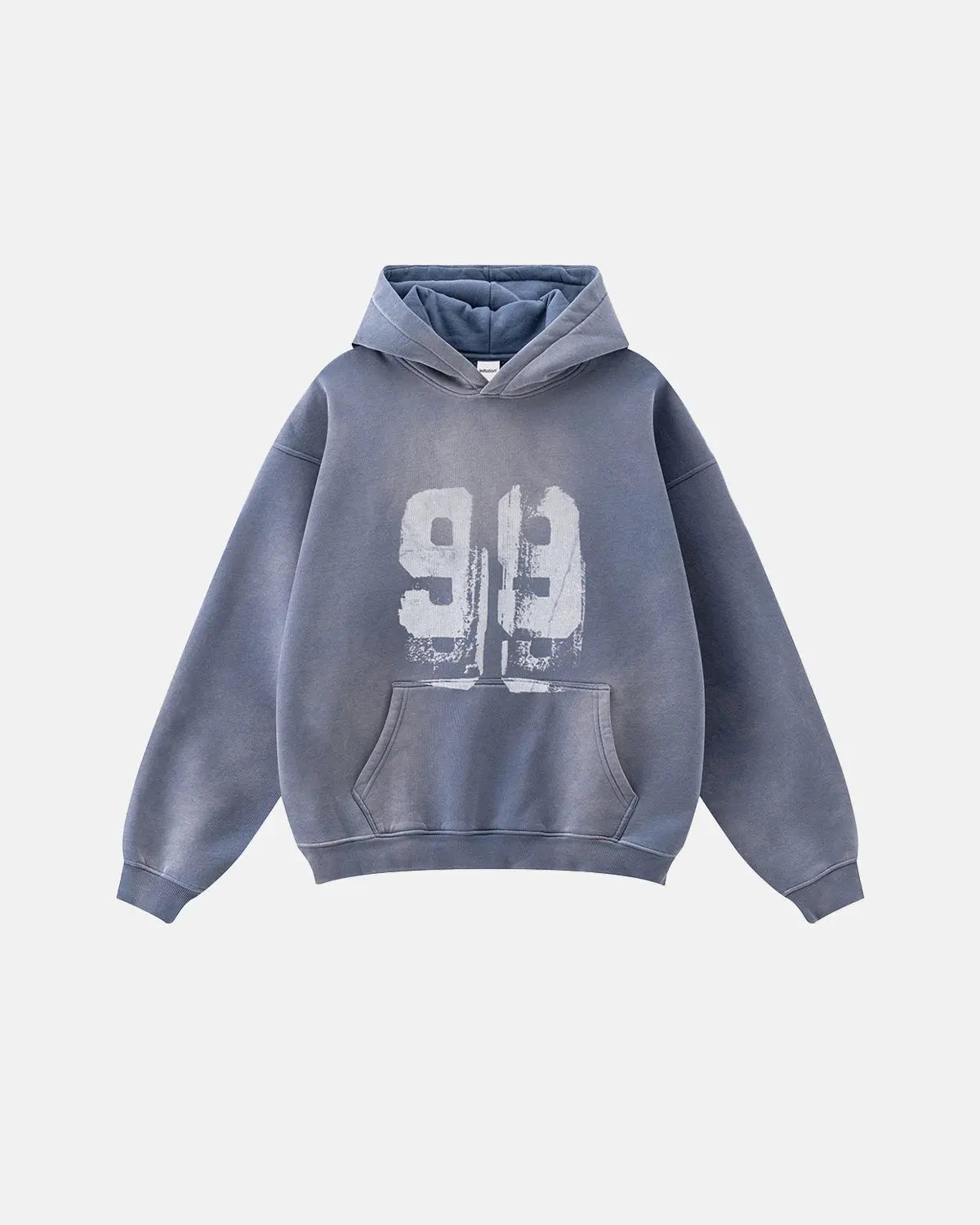 Flation streetwear graffiti print washed fleece hoodie with colorful urban design and comfortable fit.