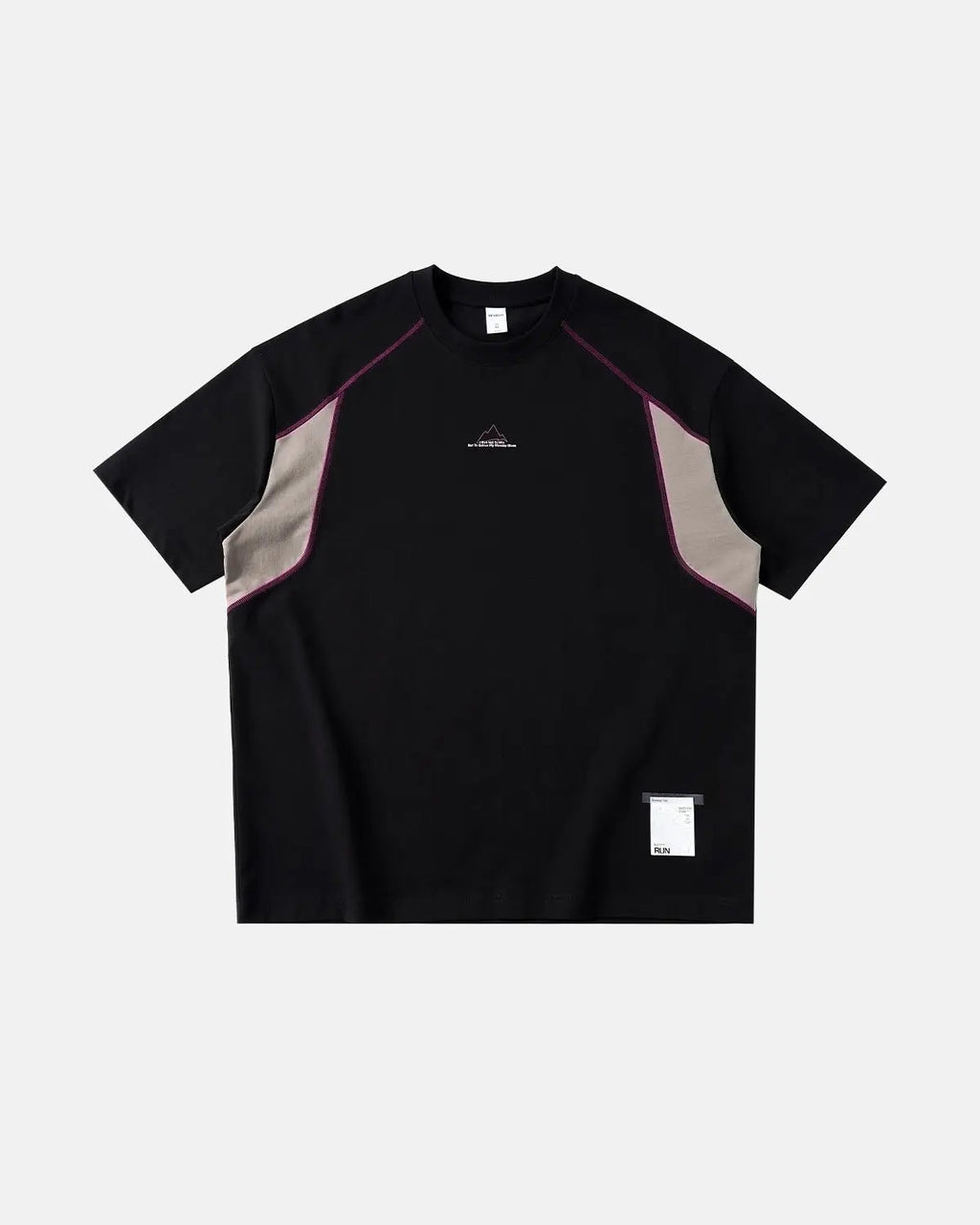 Inflation Streetwear glow-in-the-dark stitching oversized T-shirt with bold design and comfortable fit, shown on a mannequin.