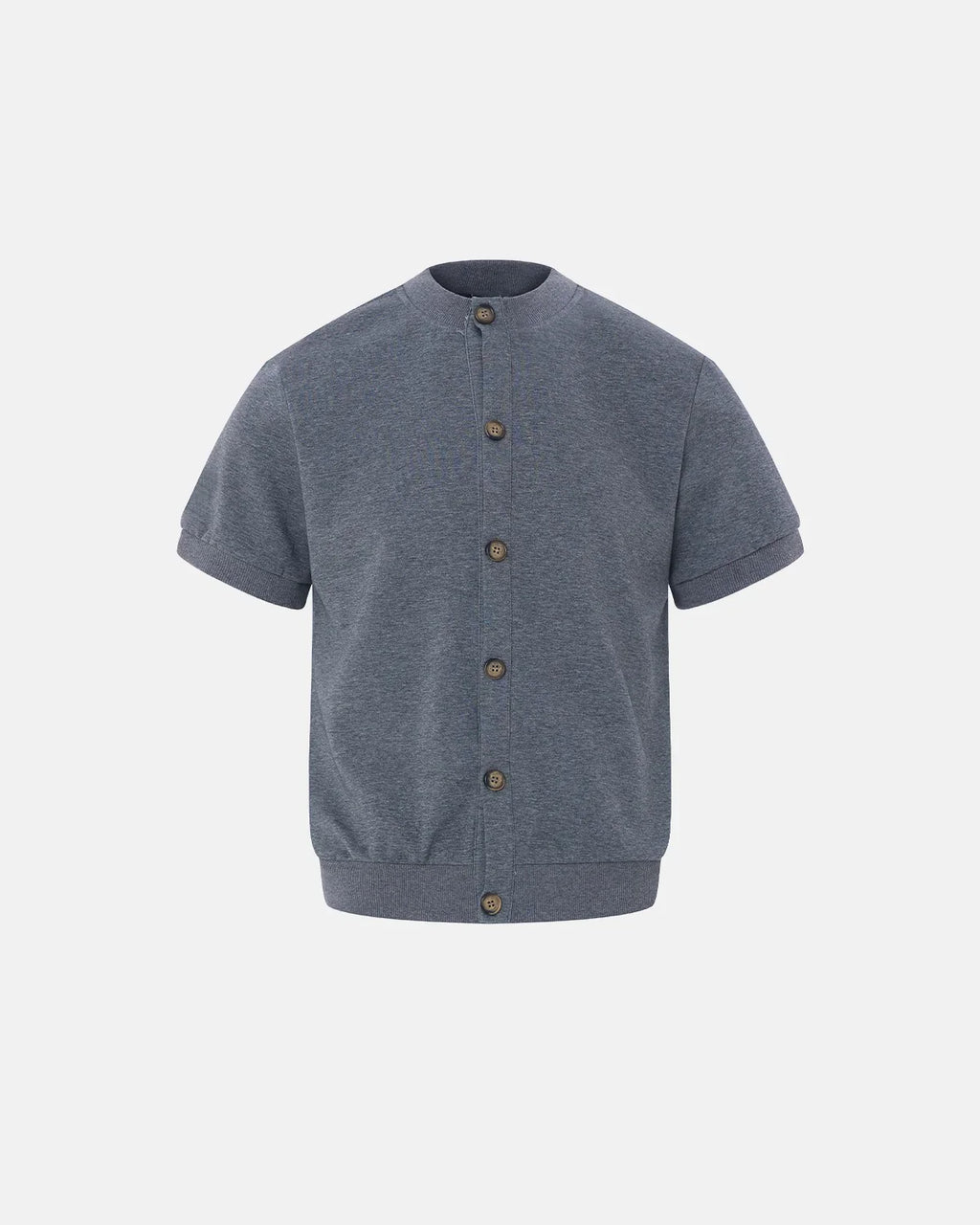 Inflation Streetwear Old Money short sleeve button cardigan T-shirt featuring vintage-inspired design and classic button details.