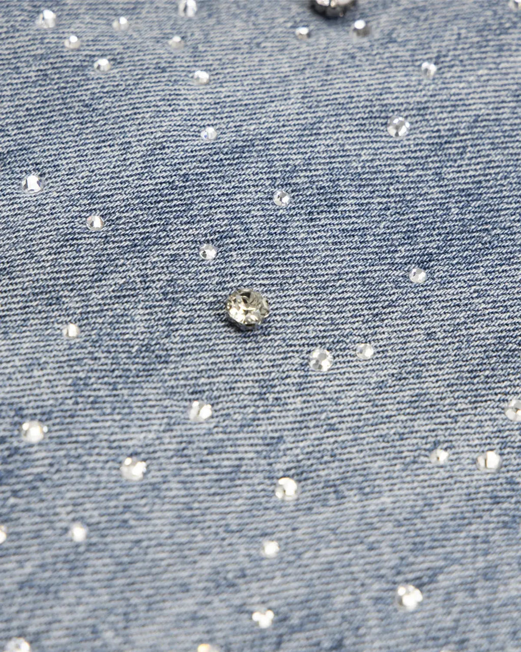 Flation studded rhinestone baggy jeans featuring rhinestone embellishments and a relaxed streetwear style.