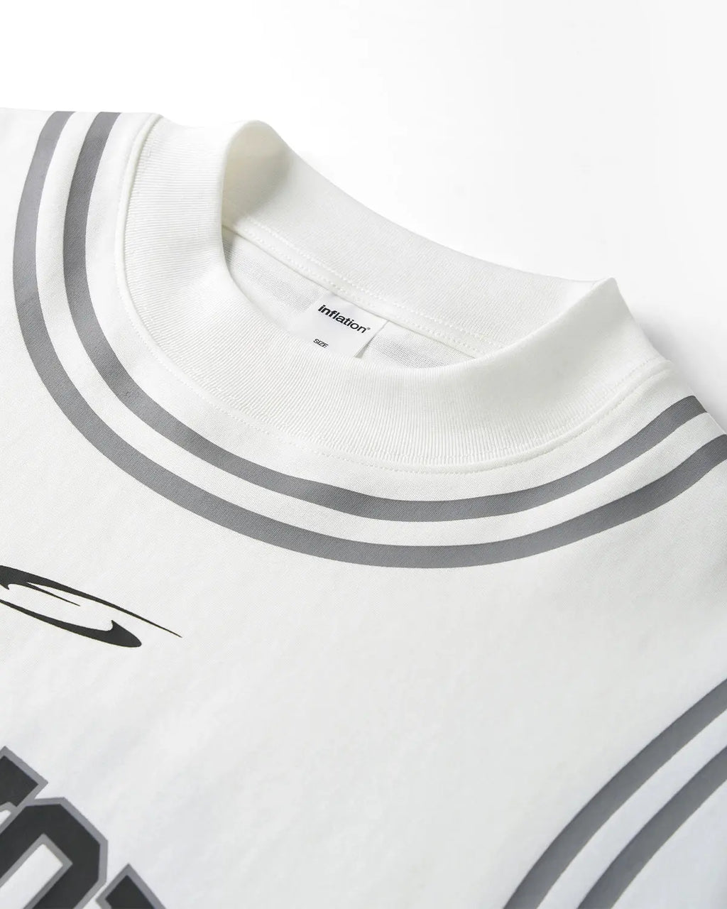 Inflation Streetwear Mock Neck 23 New York Jersey featuring a sleek fit, bold logo, and stylish design for streetwear fashion.